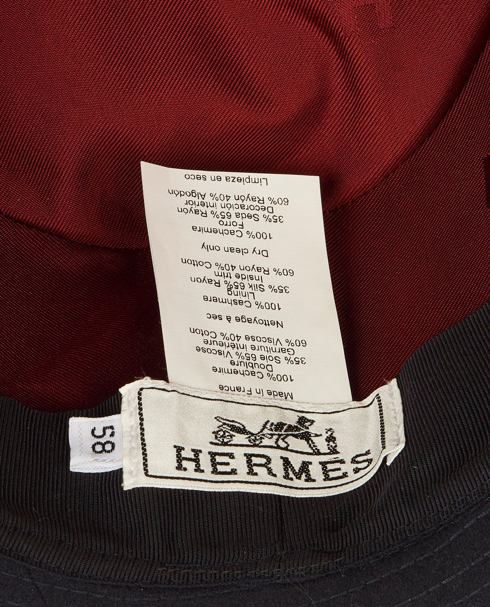 Hermes Hat, &pound;130, Accessories, Blue, Cashmere, Other view